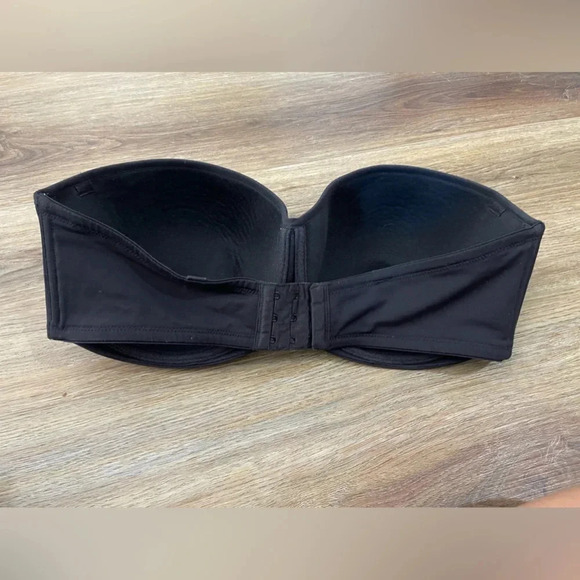 40 E Le Mystere Renaissance 9755 Dream Strapless Bra Black Sexy Push-up - Picture 3 of 5